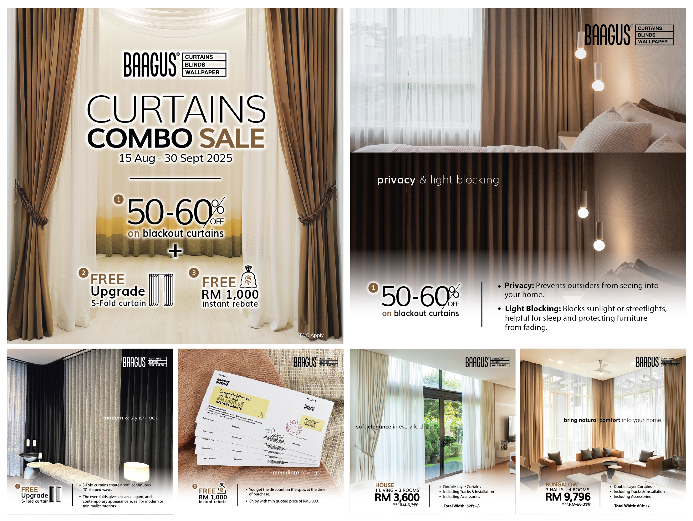 Curtain Combo Sale – 3 Amazing Offers in 1! 